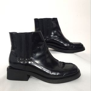 Cole Haan Glossy Black Ankle Booties